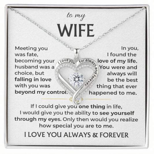 To My Wife - Love You Always Necklace