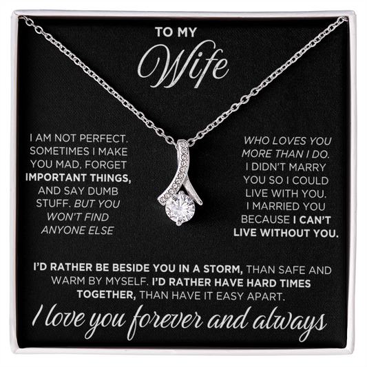 To My Wife - Alluring Beauty Necklace - INCLUDES FREE SHIPPING