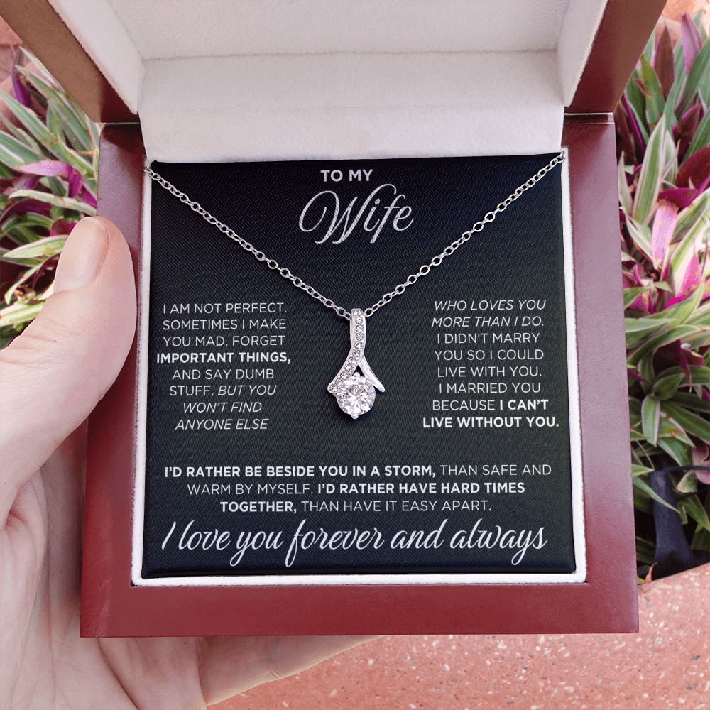 To My Wife - Alluring Beauty Necklace - INCLUDES FREE SHIPPING