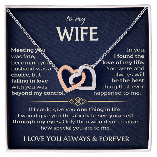 To My Wife - Interlocking Hearts