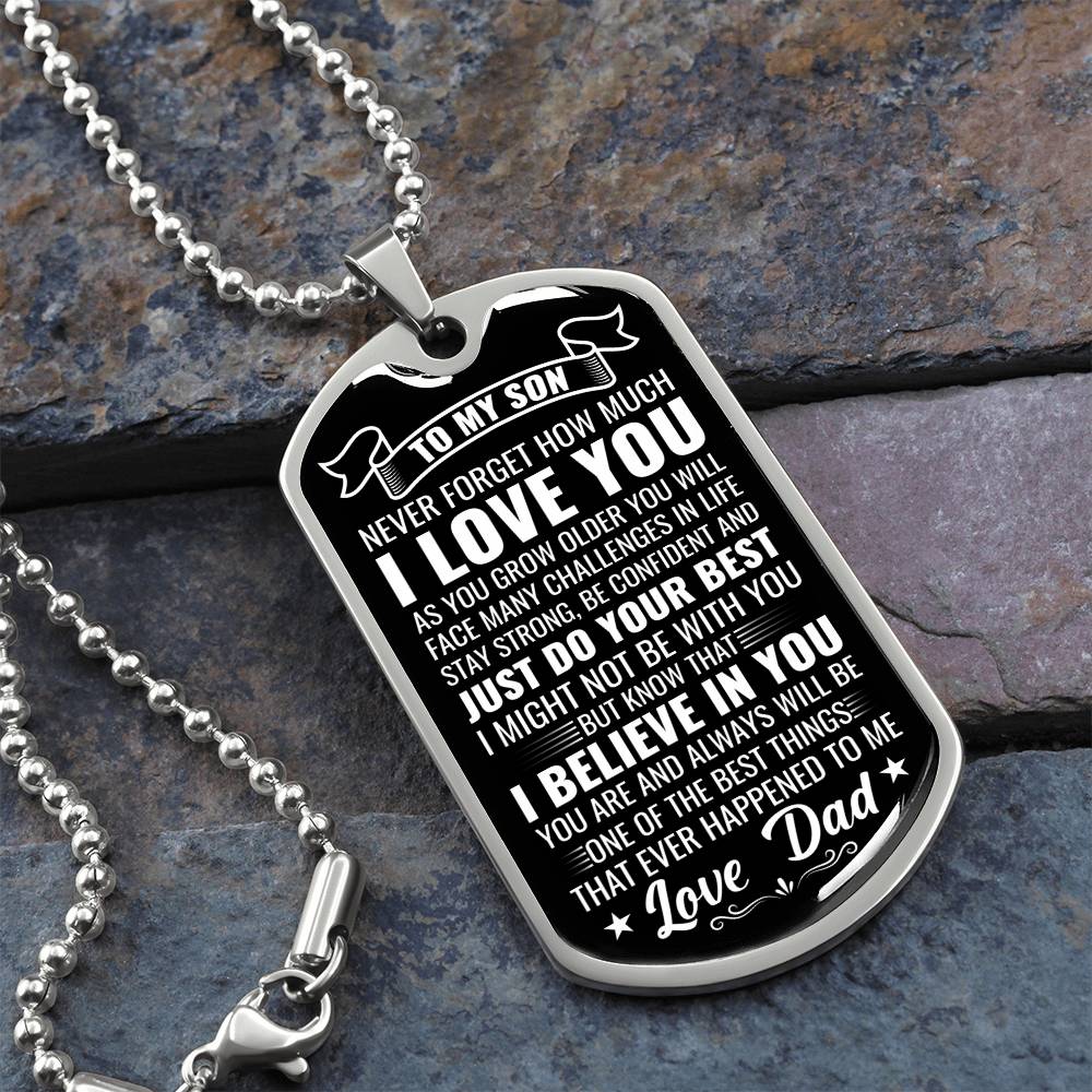 Son - Just Do Your Best - Love Dad -  INCLUDES FREE SHIPPING