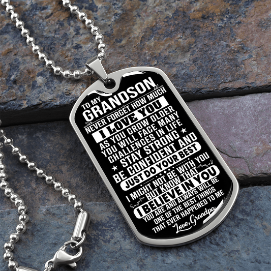 To My Grandson - Stay Strong - Love Grandpa - INCLUDES FREE SHIPPING