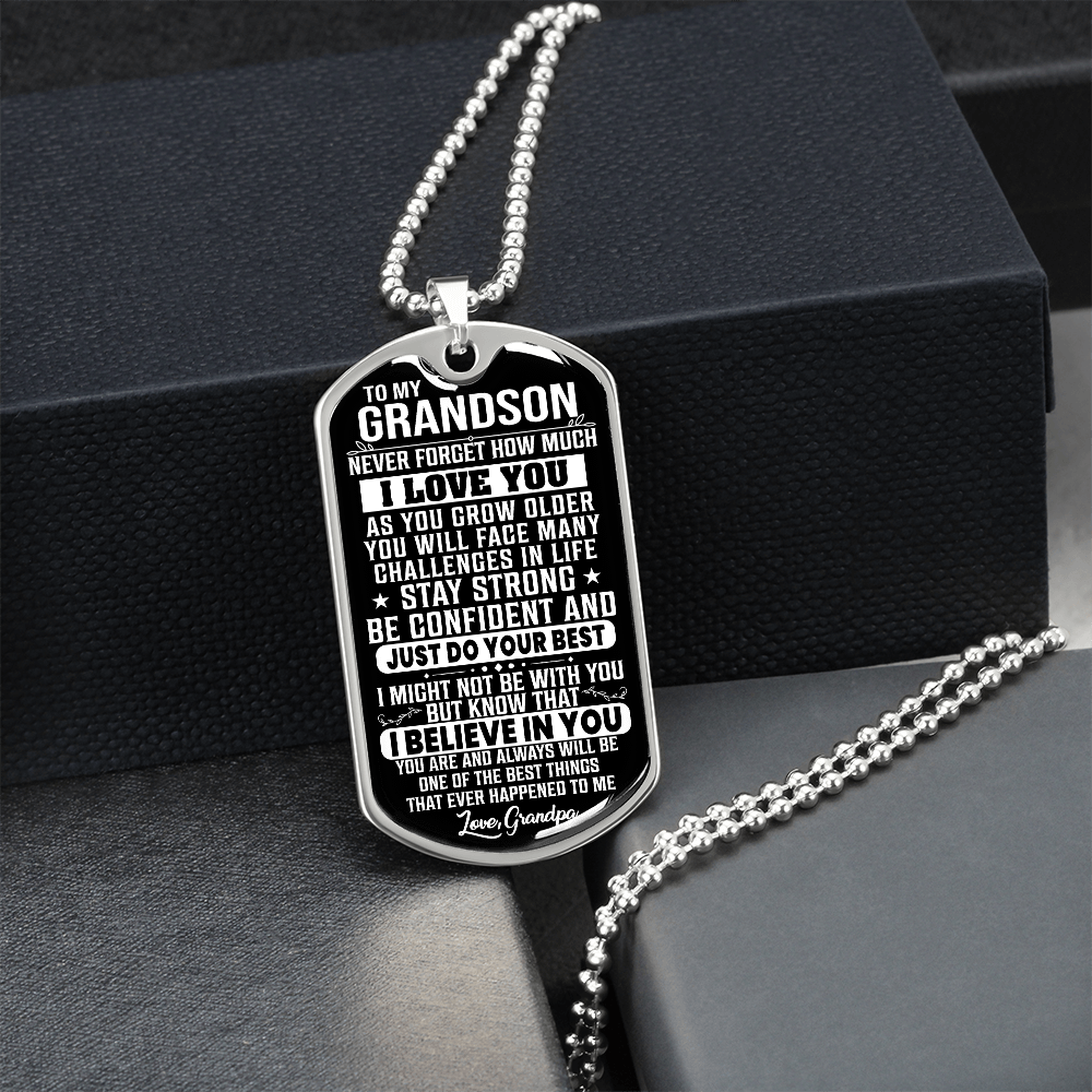 To My Grandson - Stay Strong - Love Grandpa - INCLUDES FREE SHIPPING