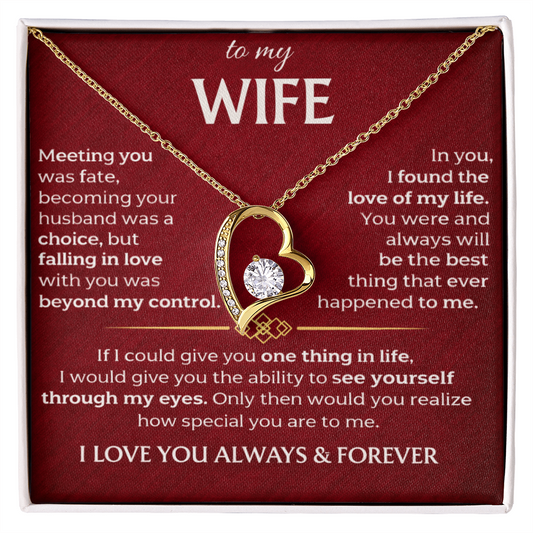 To My Wife - Forever Love Necklace