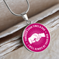 Through Good Times & Bad - Dark Pink Necklace