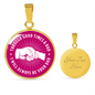 Through Good Times & Bad - Dark Pink Necklace