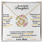 Daughter - Always Keep Me In Your Heart - Love Knot Necklace